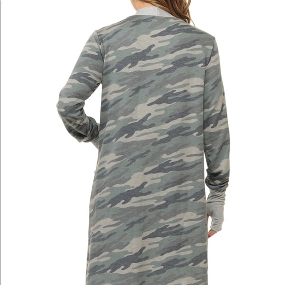 🔥LAST ONE😍Camouflage Open Cardigan Large - Picture 4 of 5